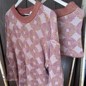 Free people beach Malibu patterned set